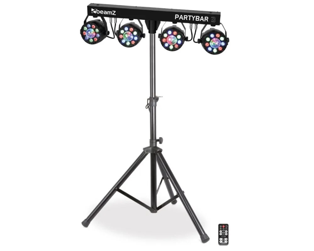 beamZ PartyBar3 4x Par With Magic Ball