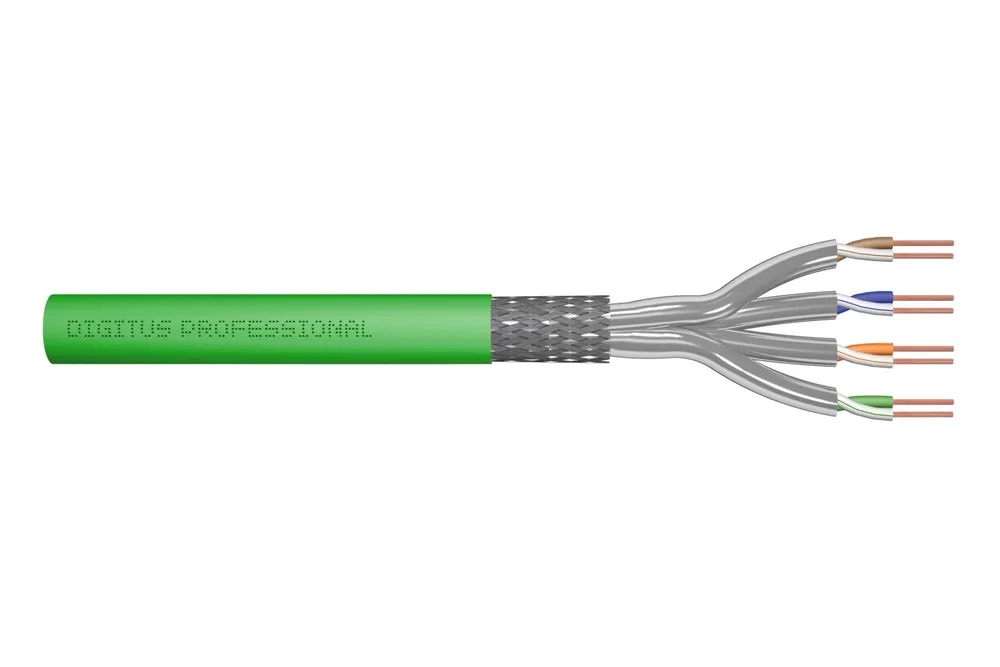 Digitus DK-1843-VH-1 cabo de rede Verde 100 m Cat8.2 DK-1843-VH-1
