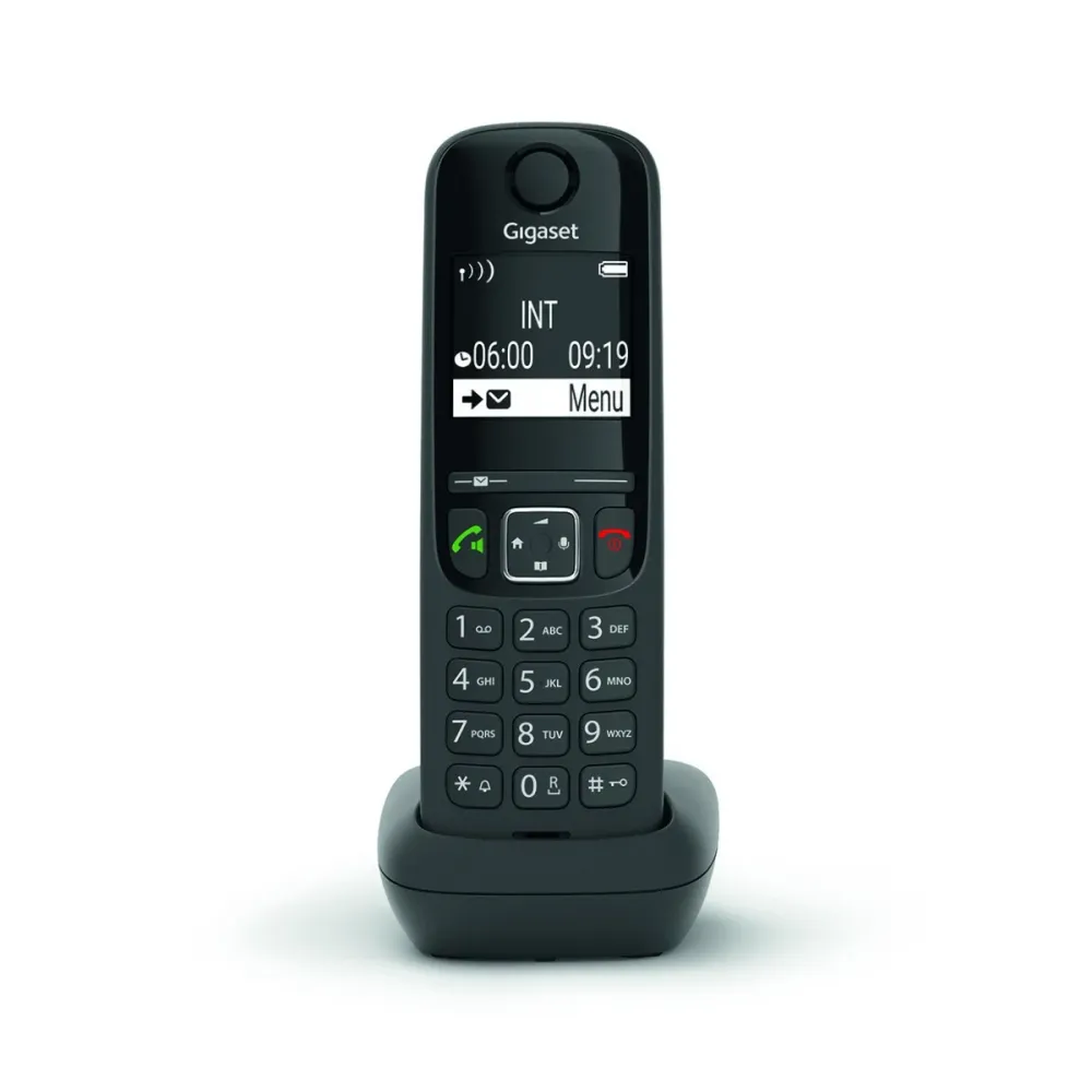 Telefone Fixo Sem Fios Gigaset AS690HX Preto
