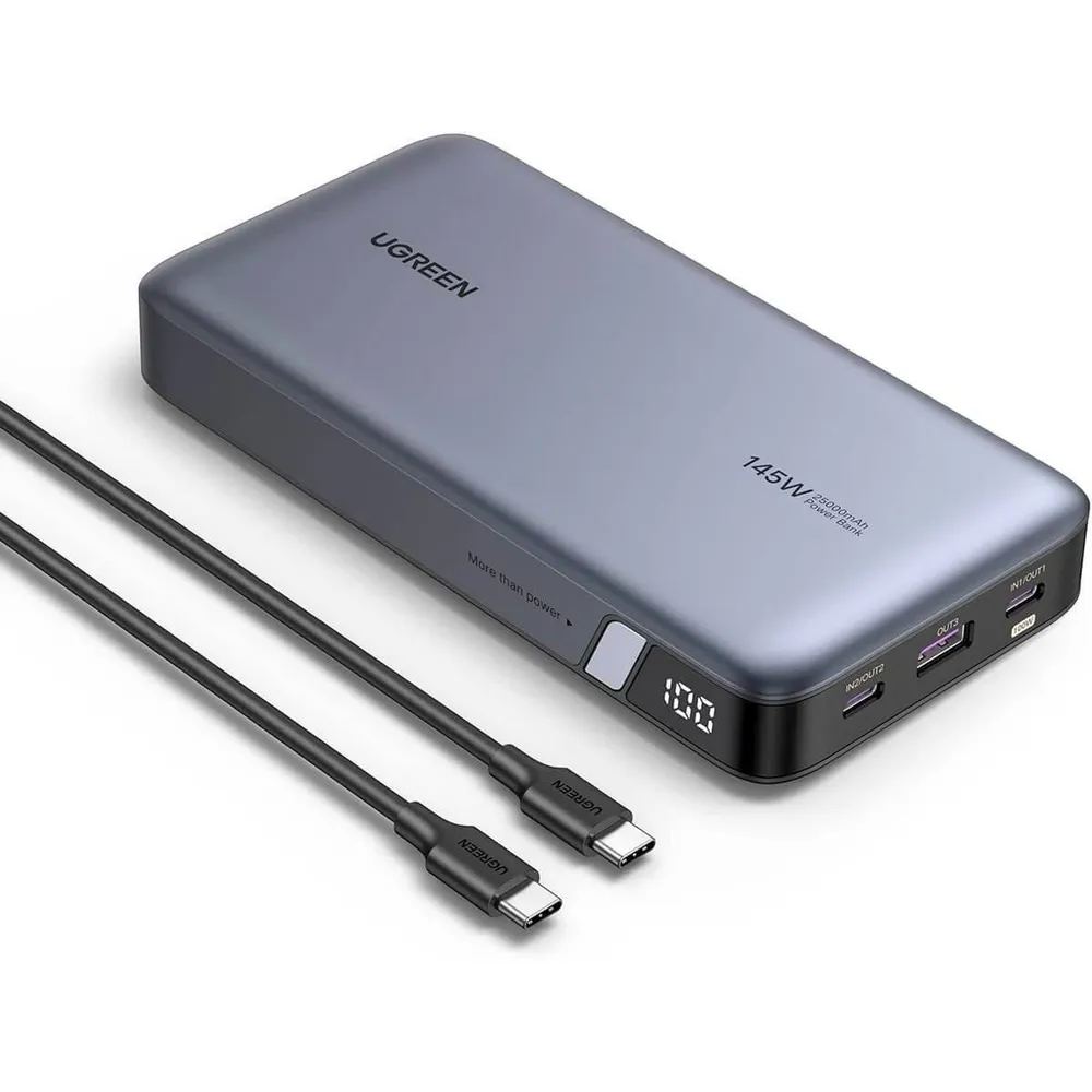 Powerbank UGREEN PB205 25000mAh PD 145W Cinza