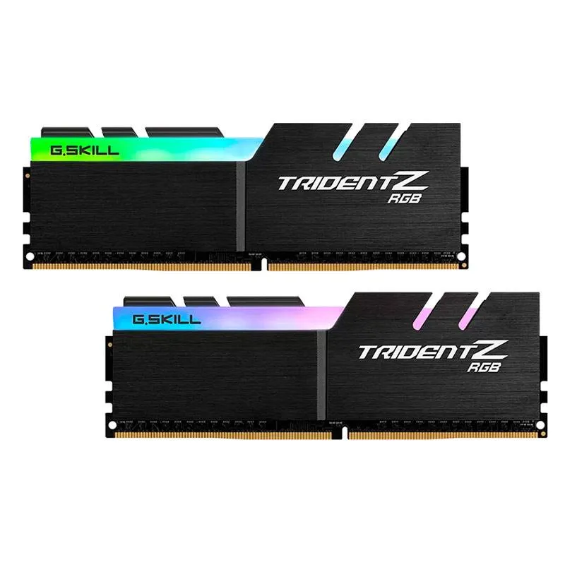 Memória RAM UDIMM G.SKILL Trident Z RGB 32GB (2x16GB) DDR4-3600MHz (Intel XMP) CL16 (16-19-19-39) 1.35V Preta