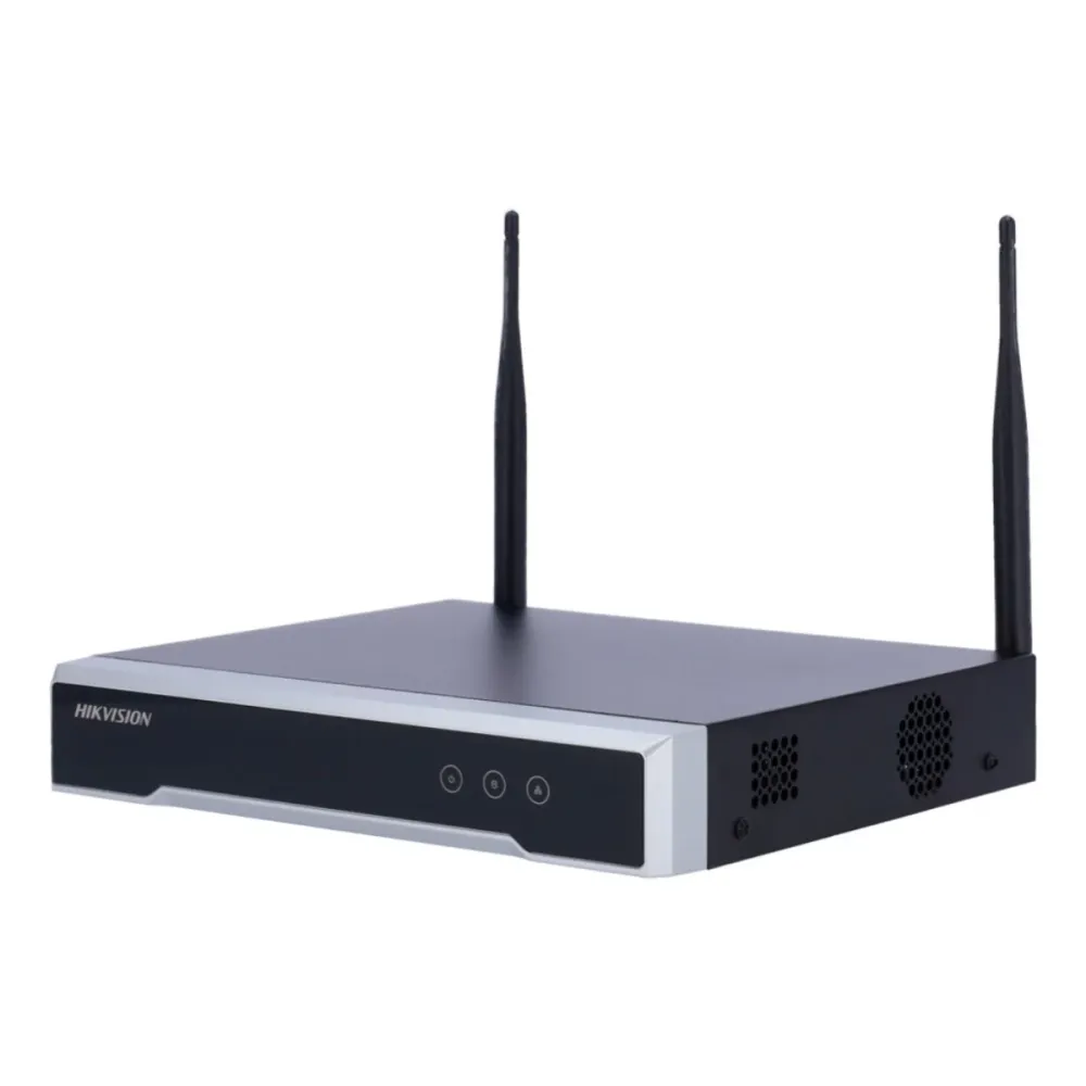 Gravador NVR Hikvision Value 4 Canais 1U Wi-Fi Preto - DS-7104NI-K1/W/M(C)