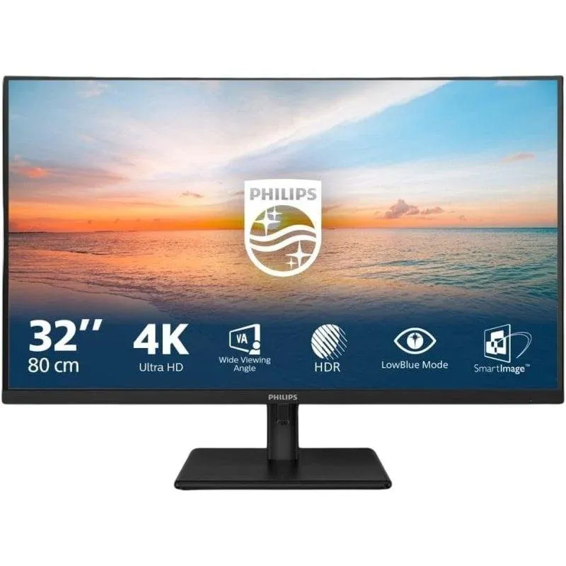 Monitor Philips 32E1N1800LA/00 31.5'' UltraHD 4K 60Hz VA HDR10 4ms Altifalantes