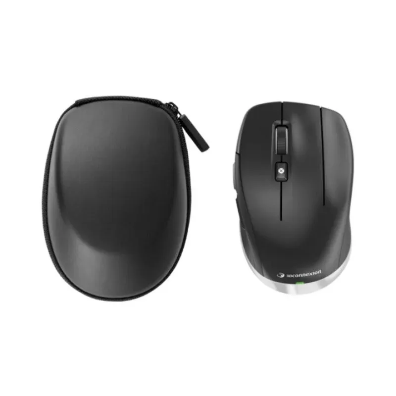 3Dconnexion CadMouse Compact Wireless USB-C Rato com 7 Botões, RF / Bluetooth Preto