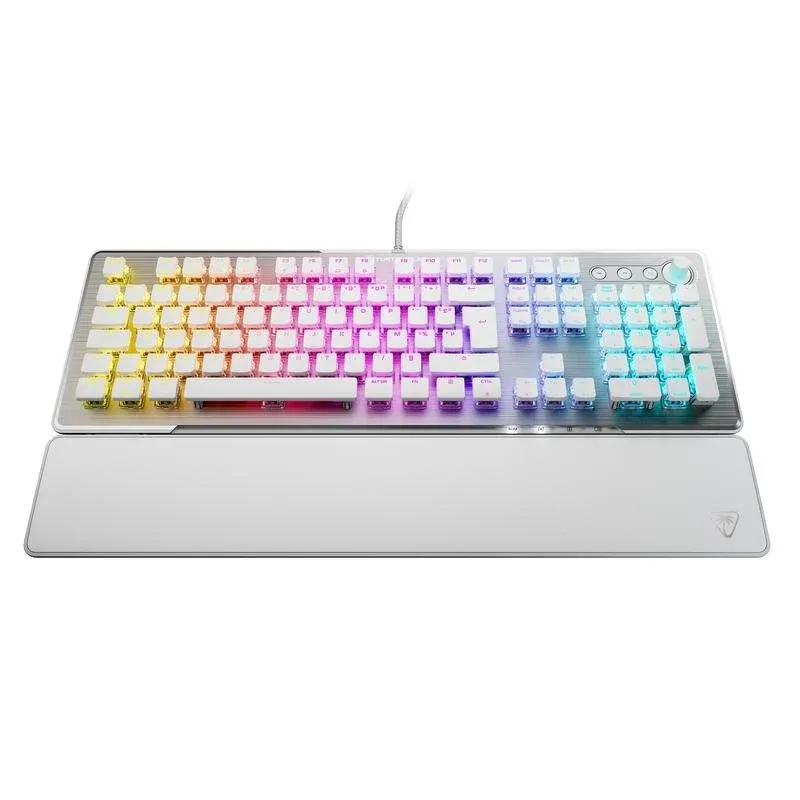 Turtle Beach Vulcan II Teclado Mecânico USB com RGB e Apoio de Pulsos Branco (AZERTY)