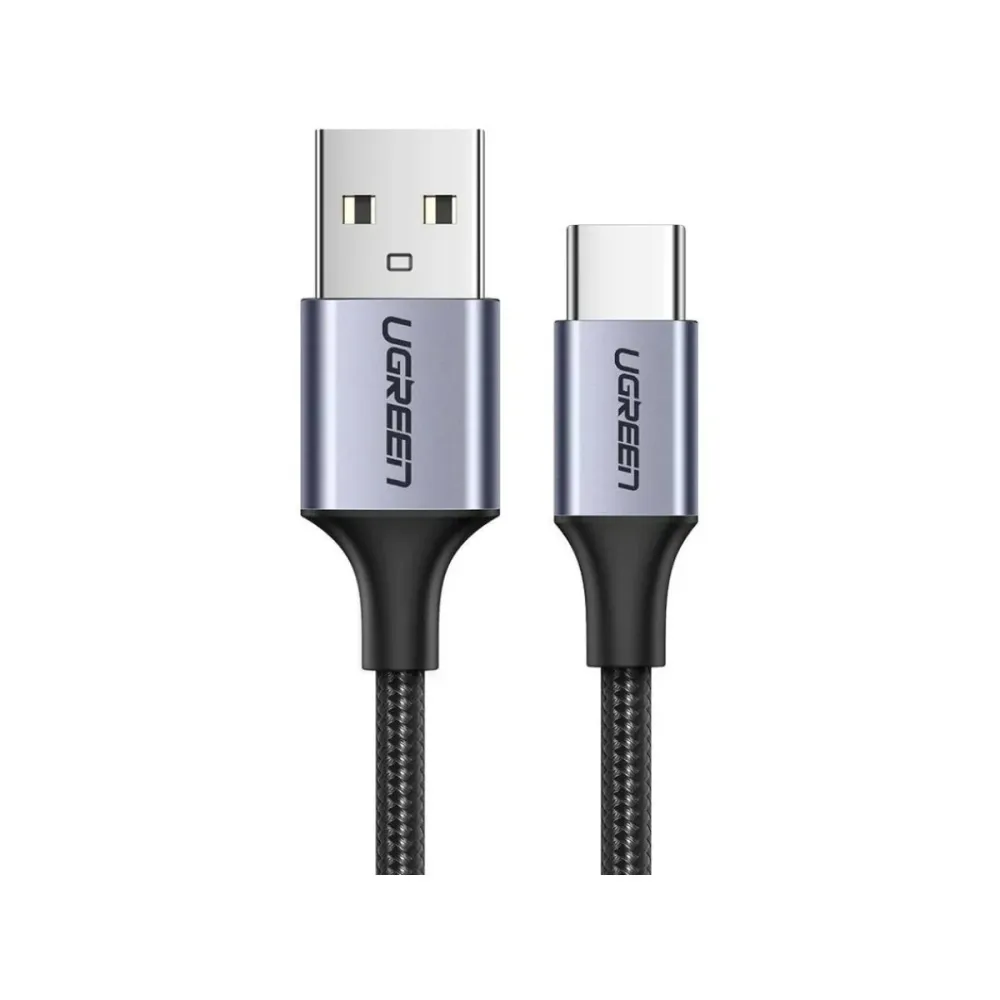 Cabo Ugreen US288 USB-A / USB-C 18W 0.5m Preto