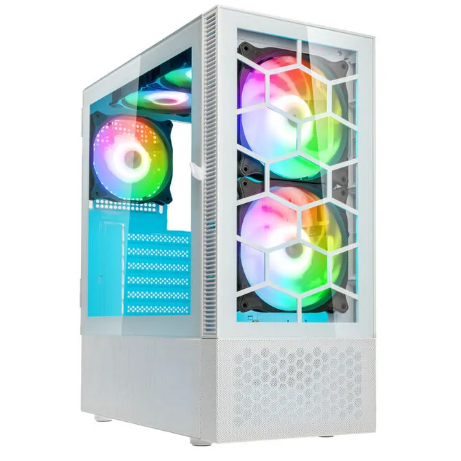Caixa ATX Kolink Observatory MX Glass ARGB Branco