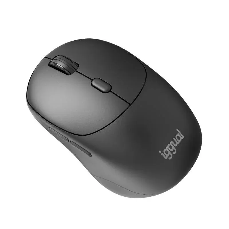 Ratón IGGUAL NANO-OFFICE-6D sem fios 1600 DPI Preto 6 Botões