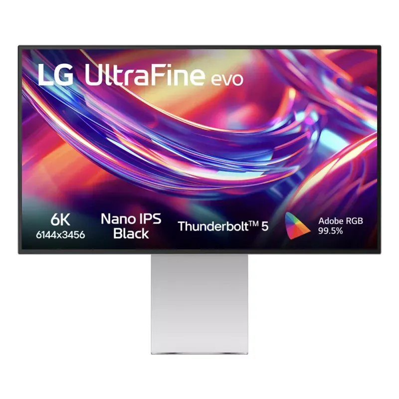 LG UltraFine evo 32U990A-S - Monitor LED - 32" - 6144 x 3456 6K @ 60 Hz - Nano IPS Black - 450 cd/m² - 2000:1 - DisplayHDR 600 - 5 ms - Thunderbolt 5, HDMI, DisplayPort, USB-C - altifalantes
