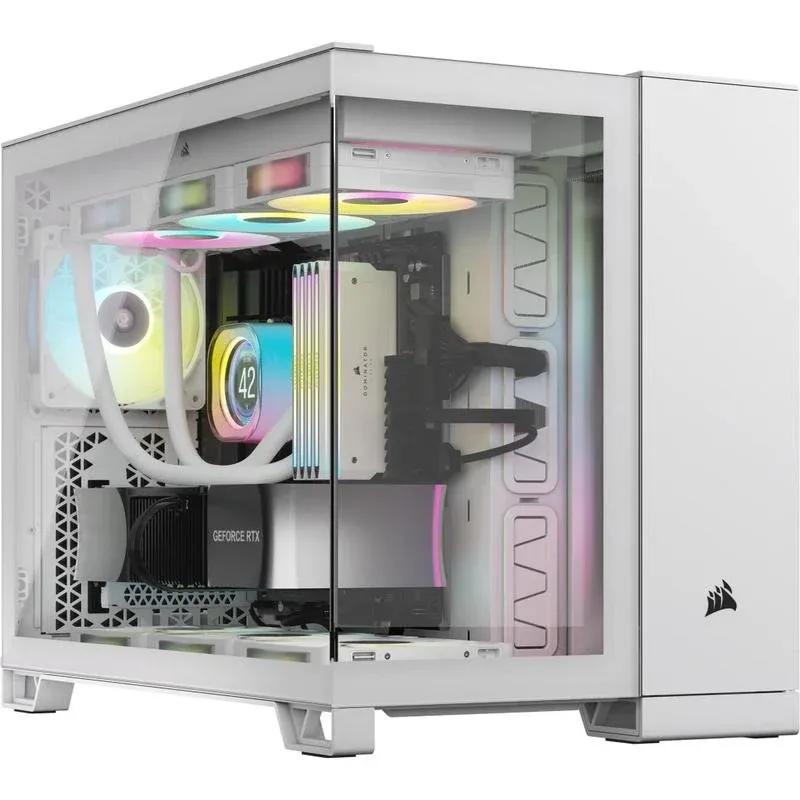 Caixa Micro-ATX Corsair 2500X LINK Branca Vidro Temperado
