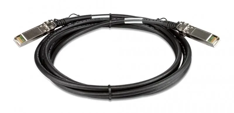 D-Link Direct Attach Cable - Cabo de empilhamento - SFP+ para SFP+ - 3 m - para D-Link Data Center 10, DGS 3630, DXS 1100, 1210, 3400, 3600, Web Smart DXS-1210-12
