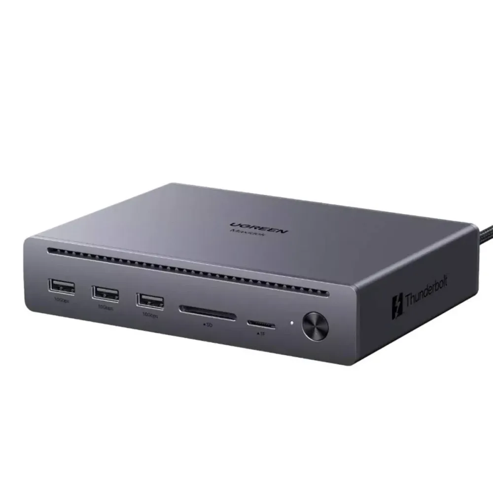 Hub Ugreen U712 10 em 1 Cinzento