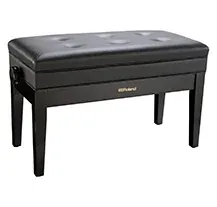 Banco de Piano Roland RPBD400PE Duet Preto Polido