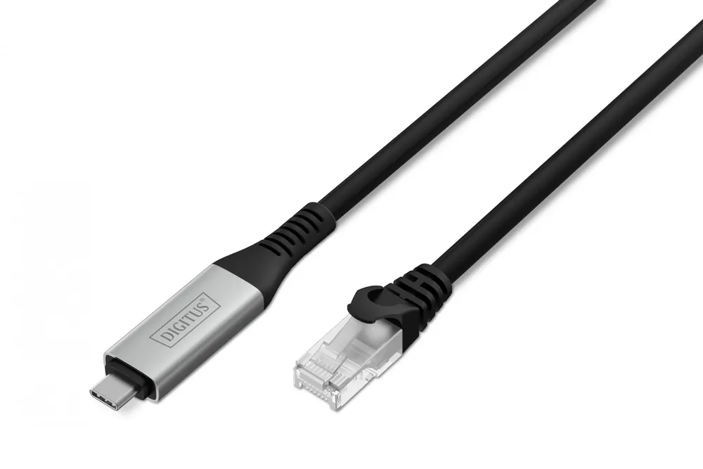 Cabo adaptador USB-C para RJ45 Cat. 6A S/FTP, 1 AK-300601-030-S