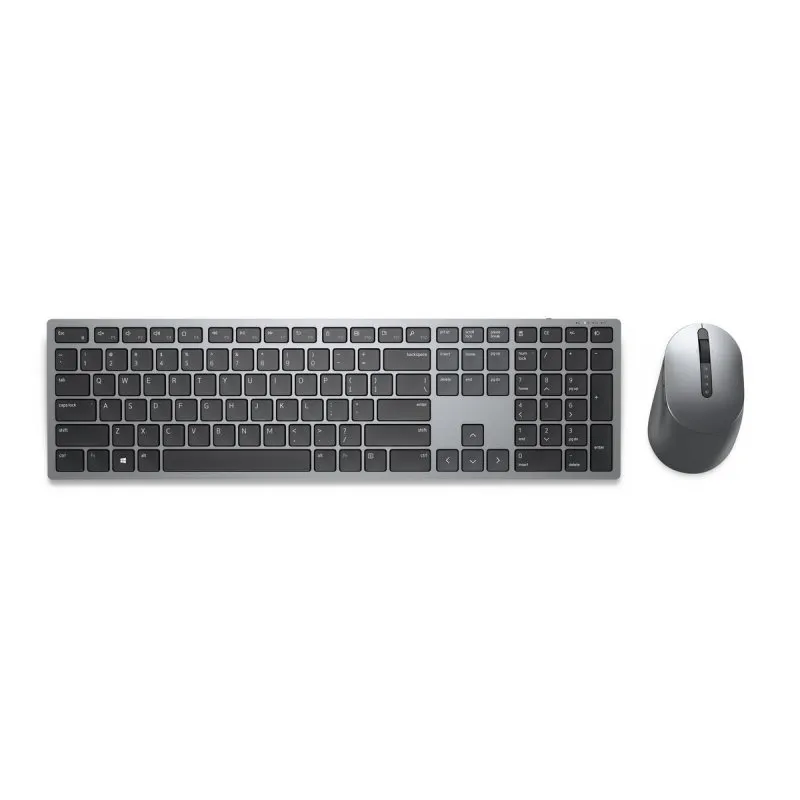 Teclado de membrana DELL KM7321W Layout US internacional ratão wireless cinza titânio