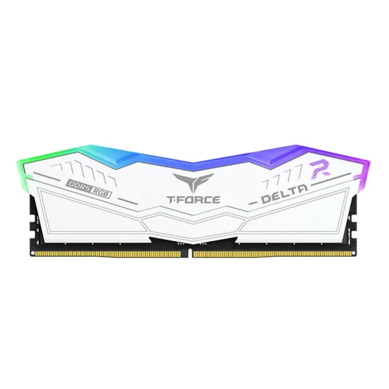 Memória Ram Team Group KIT 32GB (2 X 16GB) DDR5 7800MHZ Delta RGB CL38 Branco