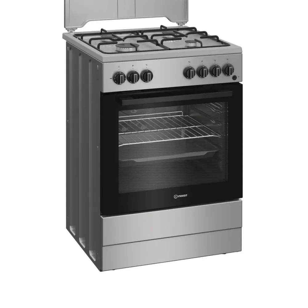 Fogão Gás/Elétrico Indesit I6G3PMS 73L 4 Bicos Cinzento