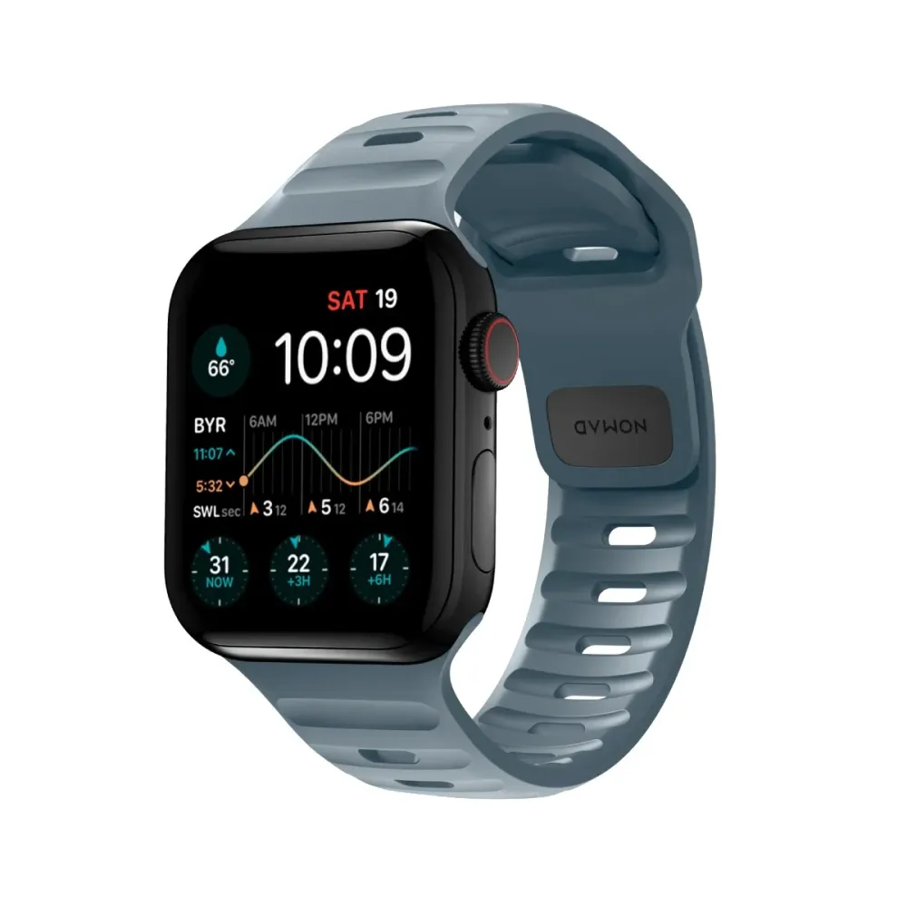 Bracelete Nomad Desportiva Apple Watch FKM 41/42mm Azul Marinho