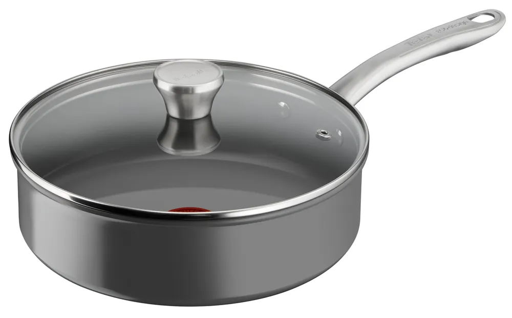 Tefal Renew+ Bandeja Aço 24Cm C/Tampa Cerâmica