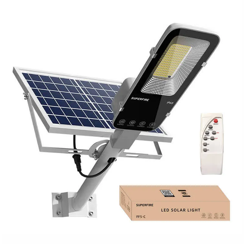 Lâmpada Exterior (Painel Solar 263W 1200Lm + 15000mAh) – SUPERFIRE