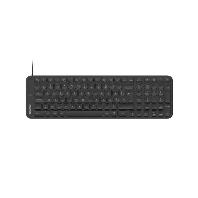 Teclado Contour Design Balance com fios com switches de tesoura AZERTY francês