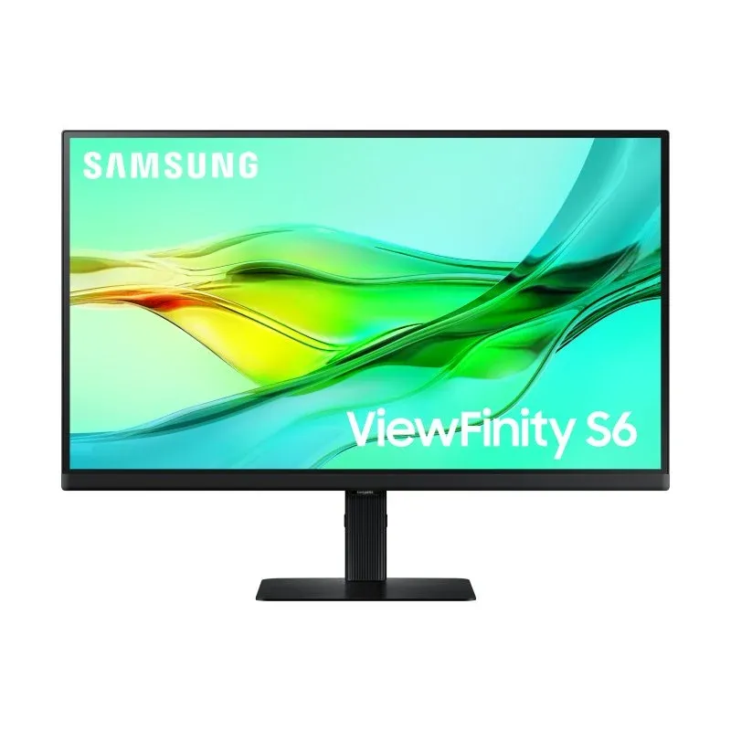 Monitor Samsung QHD 27″ 100Hz IPS USB-C KVM HDR10 com altura ajustável e proteção ocular