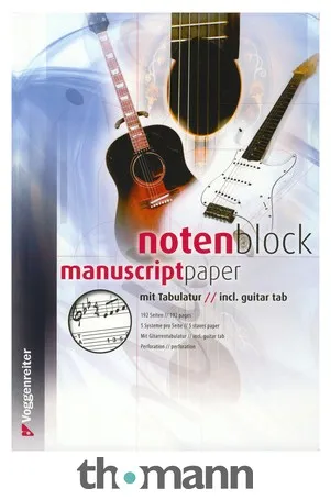 Voggenreiter Notenblock Music Paper Tab A4