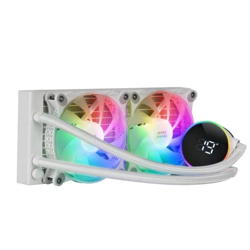 Water Cooler CPU Mars Gaming ML-LCD240 240mm ARGB All-In-One Branco