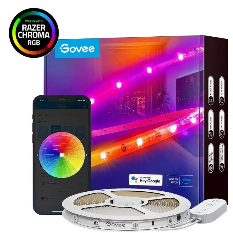 Tira LED Govee H619A RGB Smart Wi-Fi + Bluetooth 5m