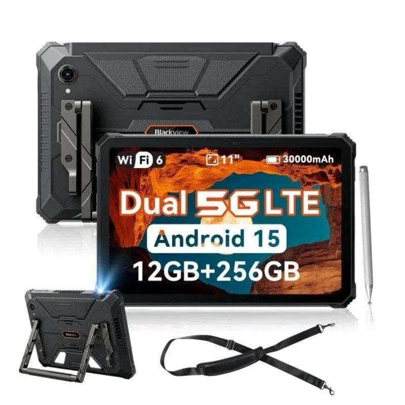 Tablet Blackview Active 12 Pro 5G + WiFi 11" 12GB 256GB Preto IP68