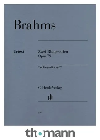 Henle Verlag Brahms Zwei Rhapsodien op.79