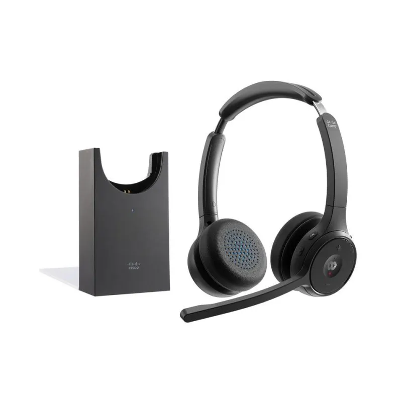 Auriculares Cisco HS-WL-722-BUNAS-C sem fios Bluetooth com Cancelamento de Ruído Preto