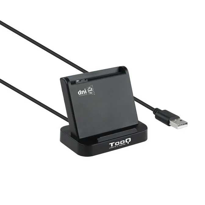 Leitor de Cartões Tooq DNI 4.0 e Cartão de Cidadão USB 2.0 Preto