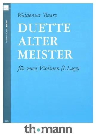 Heinrichshofen Verlag Duette Alter Meister Violin