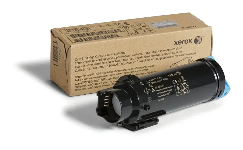 Xerox WorkCentre 6515 - Capacidade Extra Elevada - azul cyan - original - cartucho de toner - para Phaser 6510, WorkCentre 6510, 6515