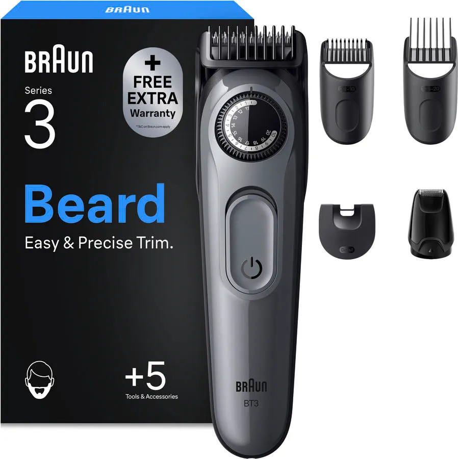 Aparador de Barba BRAUN BT3560 (Autonomia: 50 min)
