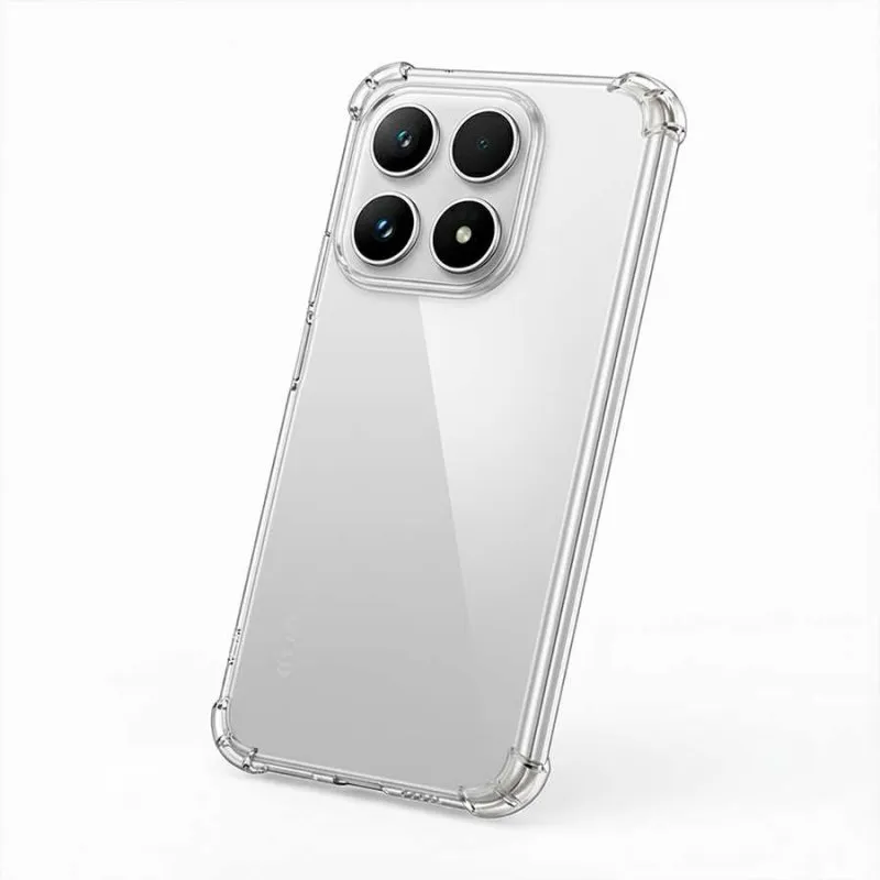 Funda para móvel Reforçada Transparente Silicone TPU Esquinas Elevadas para Xiaomi 15T