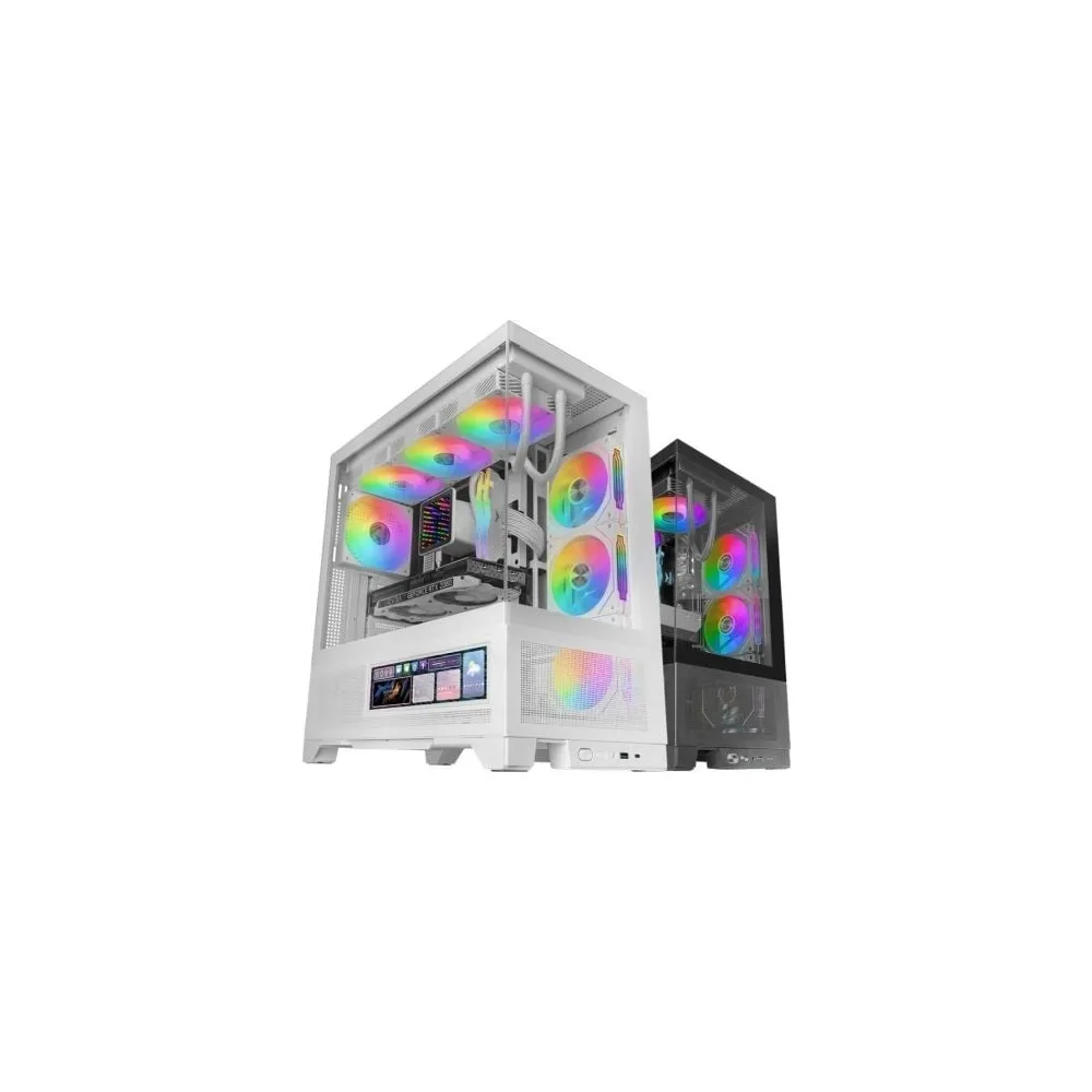 Caixa ATX MCLCDXW Midi Tower (Branco) - MARS-GAMING