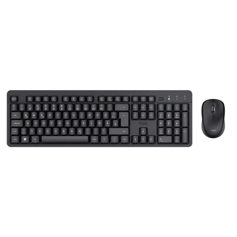 Trust TKM-360 Teclado Sem Fio + Mouse Combo 1600DPI Preto