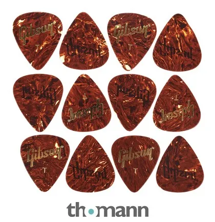 Gibson Tortoise Picks Thin 12pc