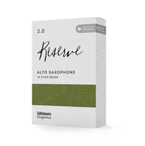 Palheta Sax Alto 2.0 D'Addario Organic Reserve Cx 10-Un