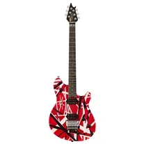 EVH Wolfgang Special Striped Series EB Vermelho Preto Branco
