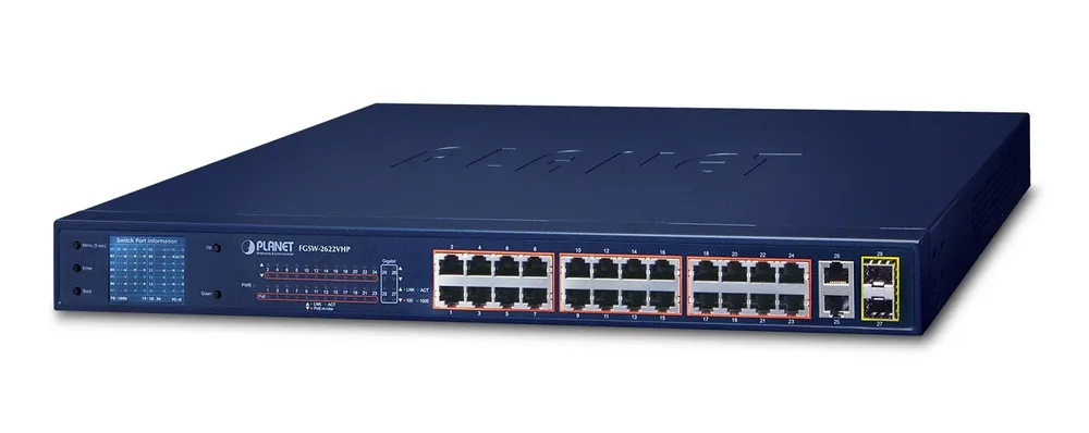 PLANET FGSW-2622VHP network switch Unmanaged L2 Fast FGSW-2622VHP