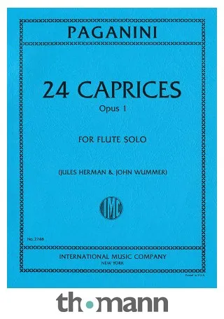 International Music Company Paganini 24 Caprices Flute