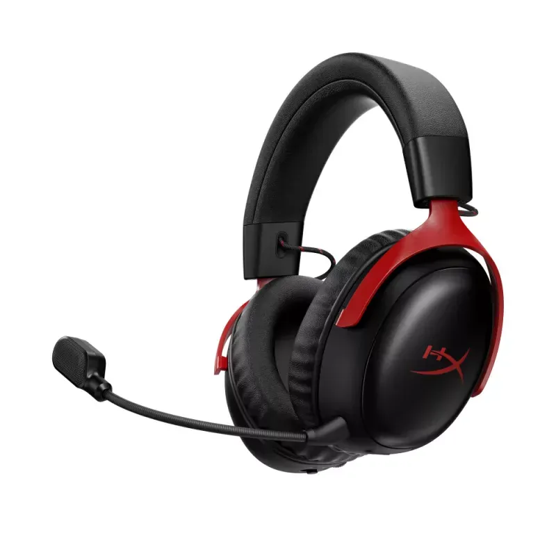 Headset Wireless HyperX Cloud III S Gaming Preto/Vermelho