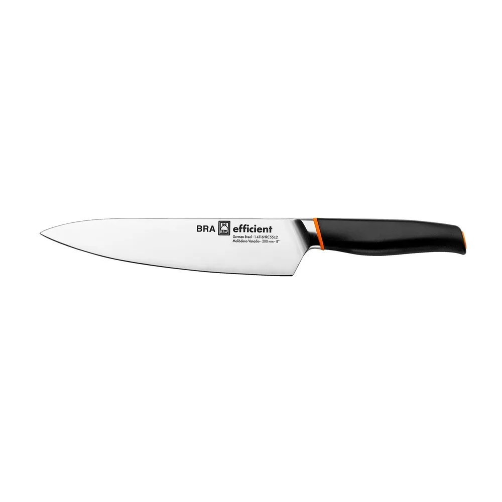 Faca De Chef Bra Efficient 200mm Aço Inoxidável