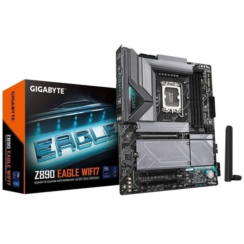 Motherboard Gigabyte Z890 EAGLE WIFI7 Z890 LGA1851 DDR5 ATX WiFi 7 PCIe 5.0 256GB 2.5GbE M.2 RAID