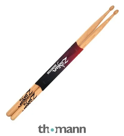 Zildjian 5B Hickory Sticks Wood Tip