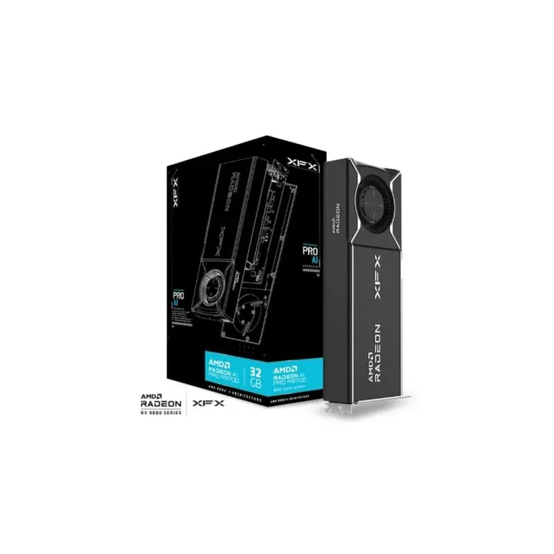Placa gráfica XFX Radeon AI PRO R9700 32GB GDDR6 RDNA 4 Dual Fan PCIe 5.0