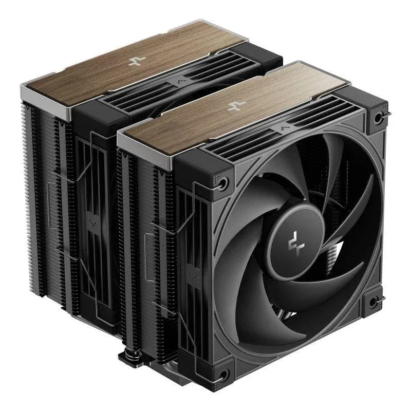Cooler CPU Refrigeração a Ar DeepCool Socket AM4/AM5 120mm AK620 G2 Dual Tower Madeira